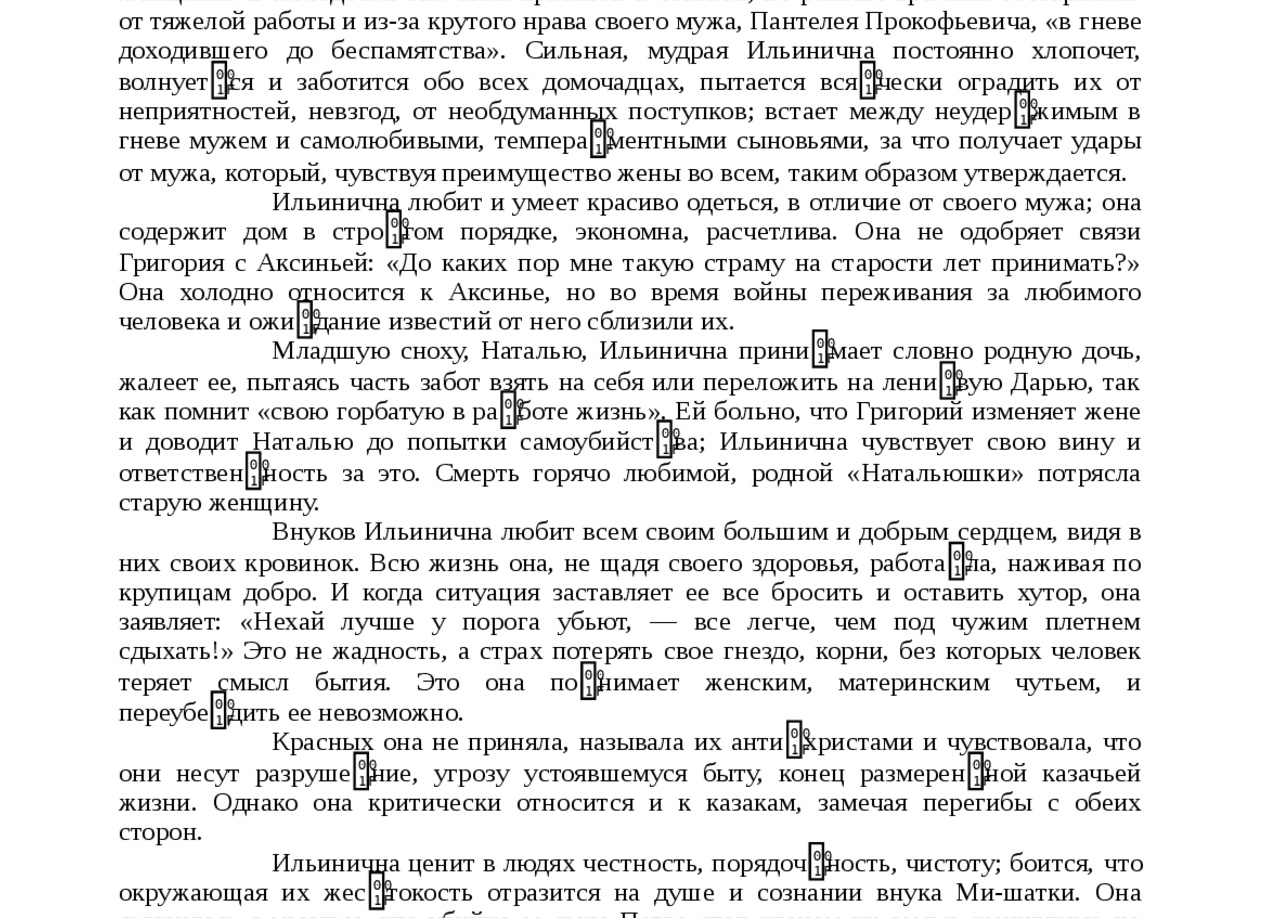 Сочинение. Женские образы в романе Шолохова 